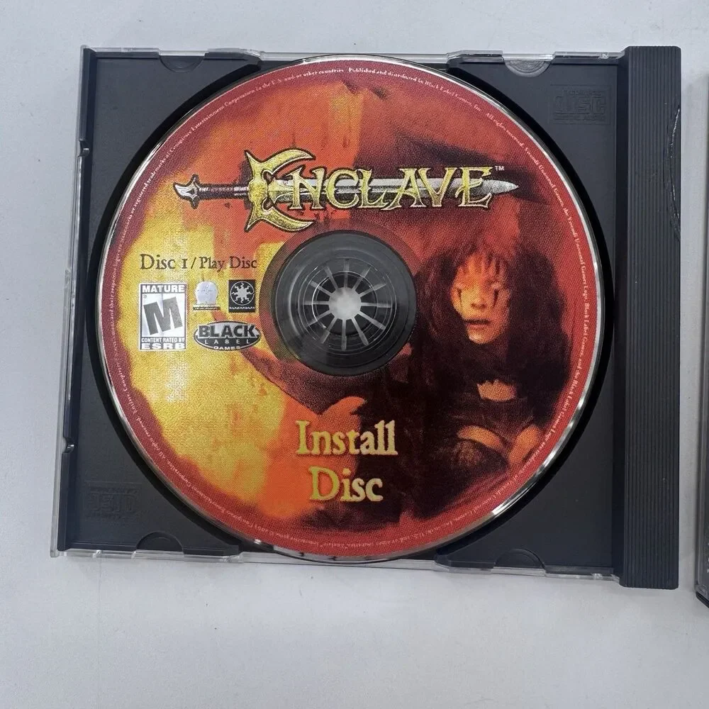 Enclave (PC, 2003) - 3x Disc Set Fantasy  Game Black Label CD Rom Fast Shipping